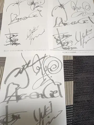 3장 세트 L'Arc~en~Ciel 홍백 전단지 라르크앙시엘 HYDE