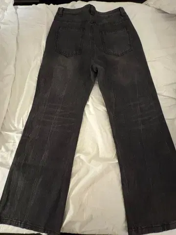 다크 그레이 와이드 레그 데님