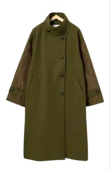 ehka sopo sm2 멜톤 퀼트 콤비 코트 ichi grin