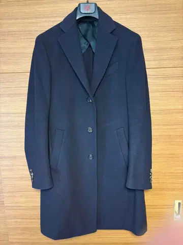 라르디니 LARDINI 46 네이비 체스터 코트