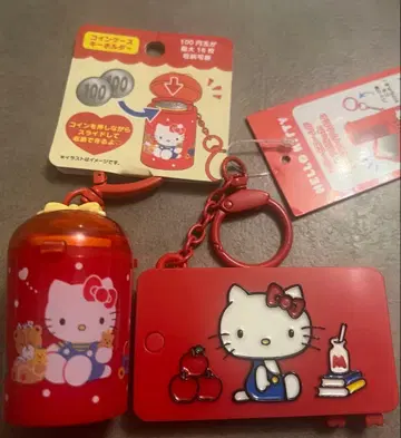 헬로키티 코인 케이스 & 미니 거울 & 빗 키링