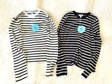 보더 니트 긴팔 니트 L 사이즈 2점 ichi grin HIYORI