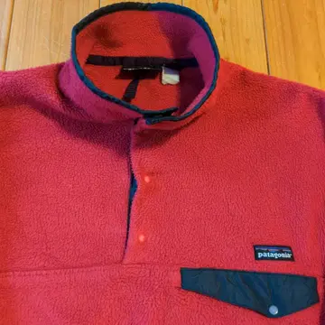 레어 눈 없음 택 patagonia 스냅t 레드
