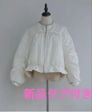 포와 리본 블루종 아이보리