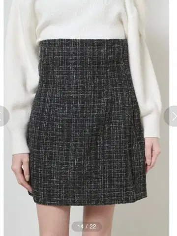 snidel 스나이델 트위드 스카 숏 팬츠