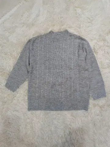 E hyphen world gallery PEACE 그레이 니트