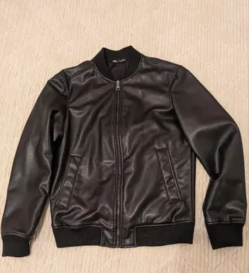 새상품급 품절 모델 ZARA MA1 스타일 인조 가죽 라이더 재킷