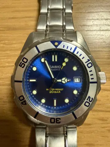 CASIO 다이버 워치 쿼츠 20BAR