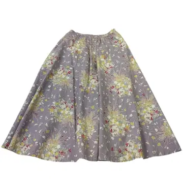 카네코 이사오 꽃무늬 플레어 스커트