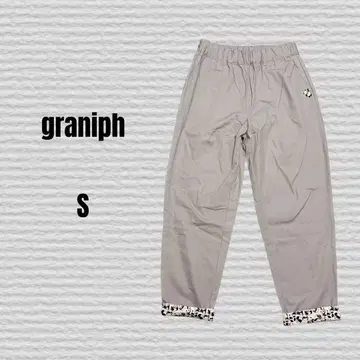 [ graniph ] 롤링 팬더 팬더 자수 치노 팬츠 그레이 S