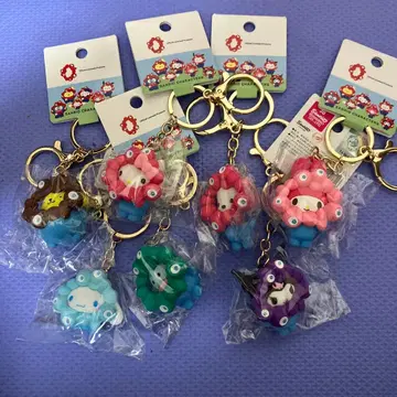 산리오 미야쿠미야쿠 파스텔 컬러 키링 7종 컴플리트