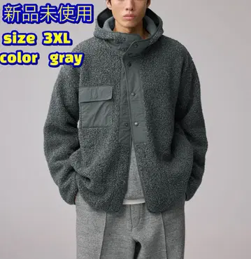 새상품 ENGINEERED GARMENTS 보아 플리스 스냅 후드티 GU