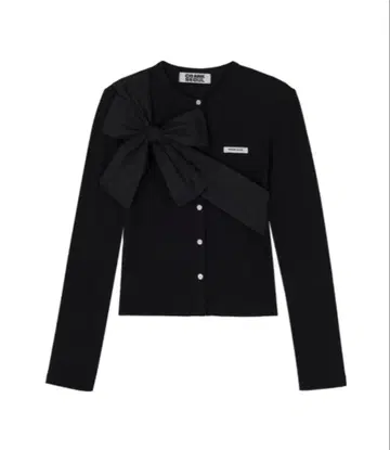 CRANK SEOUL Ribbon Tide Knit Cardigan