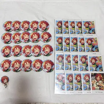 앙스타 츠키나가 레오 캔뱃지&카드 세트