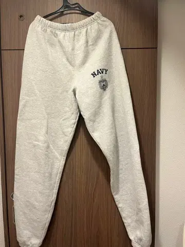 Champion 그레이 스웨트 팬츠 S USNavy