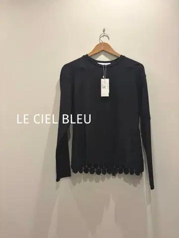 LE CIEL BLEU 도트 레이스 티셔츠 36