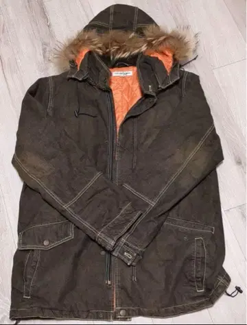 데님 원단 방한 자켓