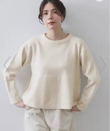 오파크 클립 페플럼 니트 [세탁기 OK]