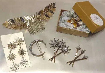 헤어 액세서리 귀찌 세트 [결혼식 등에!]