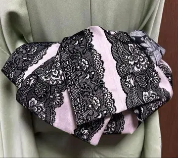 어른용 헤코비, 레이스 프린트 패턴, 리버서블 길이감