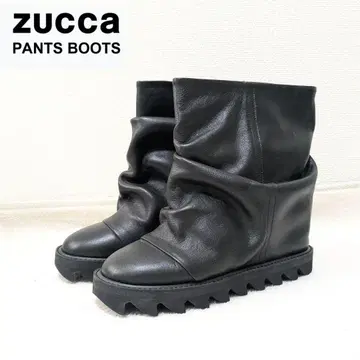 컨디션 최상 ZUCCa 주카 팬츠 부츠 23.0cm~23.5cm 블랙