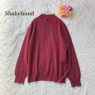 Shakehand [ M ] 하이넥 니트 스웨터 캐시미어 와인