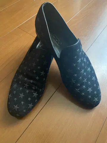 지미추 별 패턴 블랙 슬립온