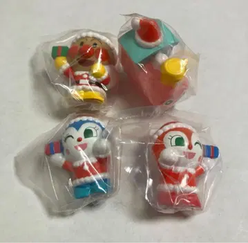 [ 새상품 ] 호빵맨 크리스마스 4체 1 손가락 인형 손가락 인형 피규어