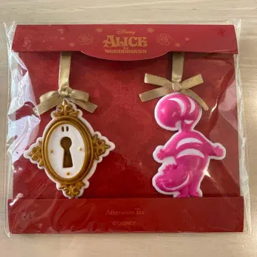 이상한 나라의 앨리스 체셔 고양이와 열쇠 오너먼트 세트