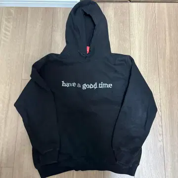 have a good time 블랙 후드티 L