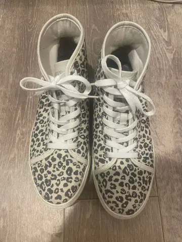 PHIX 레오파드 무늬 하이컷 스니커즈