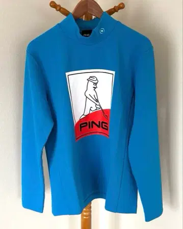 [ 미착용 새상품 ] PING 핑골프 Mr.PING 프린트 하이넥 셔츠