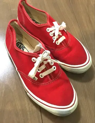 USA제 VANS 빨간색 스니커즈 빈티지