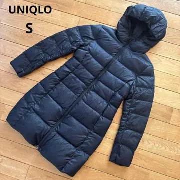 새상품급 UNIQLO 울트라 라이트 다운 후디드 코트 블랙 S