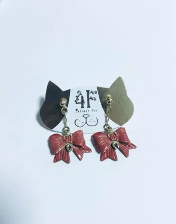 파르나토팍 리본 캣 귀걸이