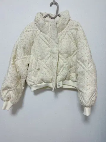 Rady 트위드 파이버 다운 블루종 화이트