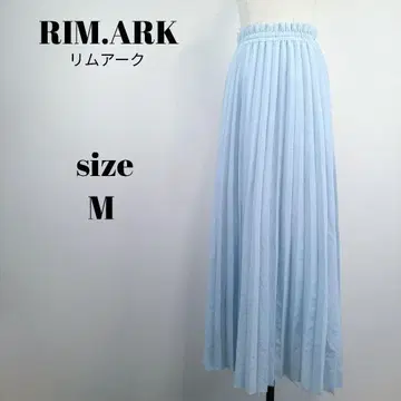 [ a1706 ] RIM.ARK 림아크 롱 플리츠 스커트 38 스카이블루