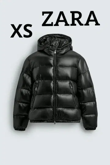 ZARA 페더 발수 가공 다운 자켓 XS 사이즈