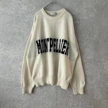 SLOBE IENA 워셔블 에어리Pe 로고 니트 IV