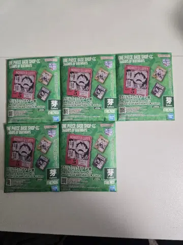 제일복권 원피스 베이스 샵 아크릴 블록 참 5개 세트