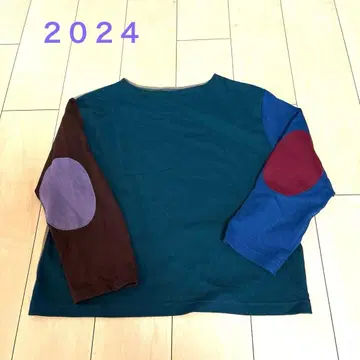 beams boy 패치워크 디자인 긴팔 상의 한 번 착용품