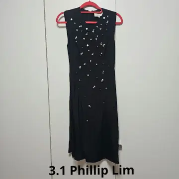 3.1 필립 림 블랙 슬리브리스 원피스 사이즈 0