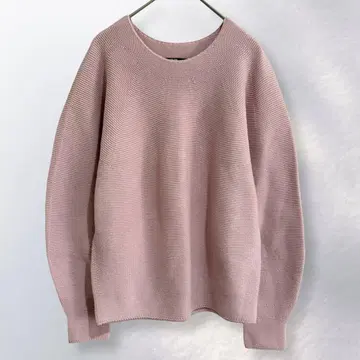 유니클로 3D 코튼 벌룬 슬리브 스웨터 긴팔 면 100% M [ c75