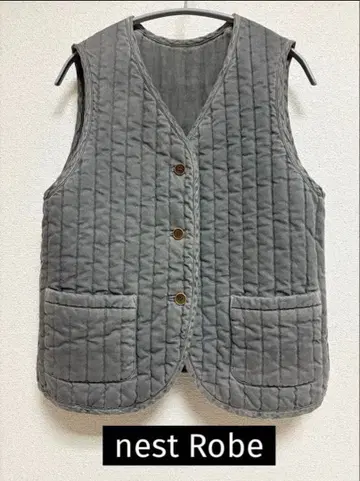 네스트로브 1점 퀼팅 리버서블 베스트 그레이 nest Robe