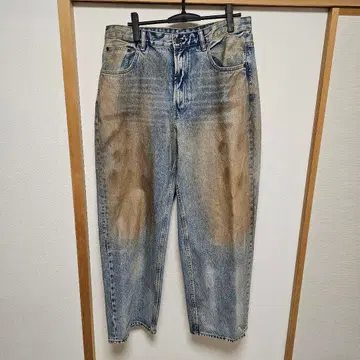 새상품 ZARA 빈티지 가공 배기 핏 청바지 EU44