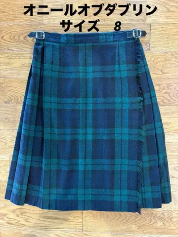 오닐 오브 더블린 사이즈 8 플리츠 스커트 퀼트 스커트