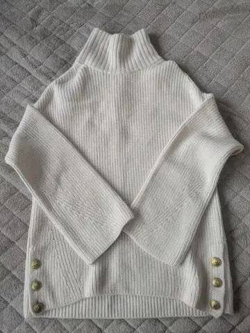 새상품급 TICCA 울 알파카 텐트라인 터틀 빅 풀오버