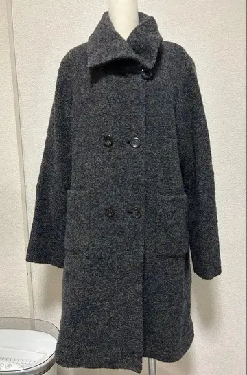 SCAPA 사이즈 38 울 혼방 더블 버튼 코트 6915