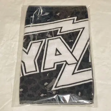 야자와 에이요시 페이스 타월 (로고 레오파드) 그레이/화이트