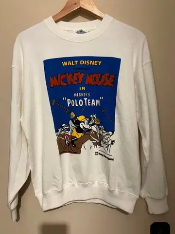 90s 미사용 택 포함 디즈니랜드 polo 미키 트레이닝복